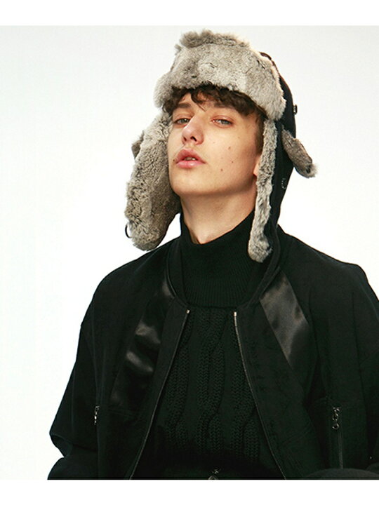 楽天市場】【SALE／20%OFF】SHAREEF RABBIT FUR BOMBER CAP シャリーフ 