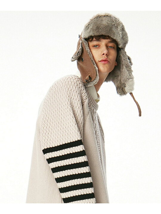 楽天市場】【SALE／20%OFF】SHAREEF RABBIT FUR BOMBER CAP シャリーフ 