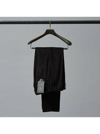 ABAHOUSE LASTWORD 【セットアップ対応/FLEX PANTS】ベロア ツイル&コールプリント スラッ アバハウス パンツ スラックス・ドレスパンツ グレー ブラウン ブラック【送料無料】