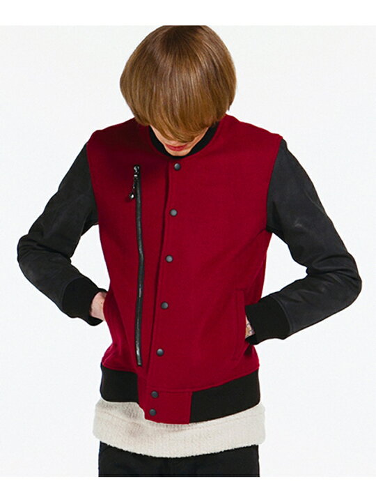 楽天市場】【SALE／40%OFF】SHAREEF *CASHMERE MELTON STADIUM JACKET 