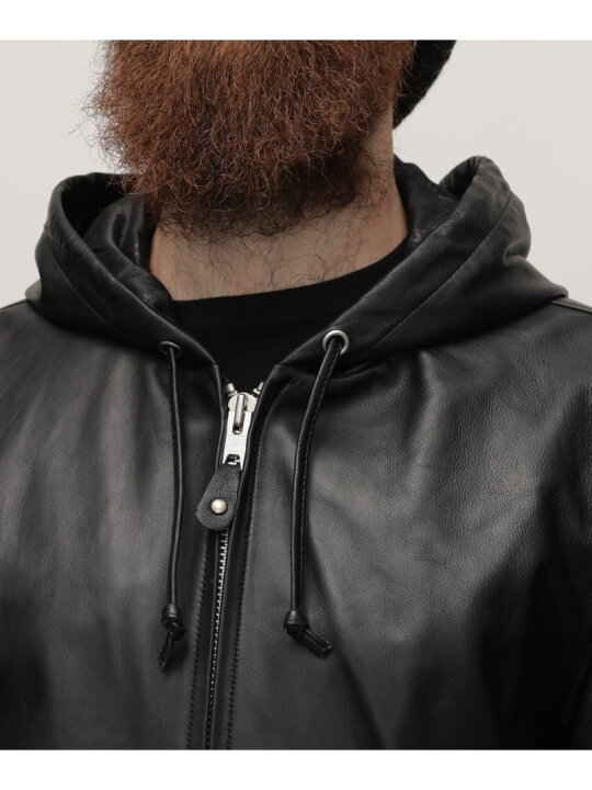 楽天市場】Schott LEATHER FULLZIP PARKA/レザー フルジップ パーカー