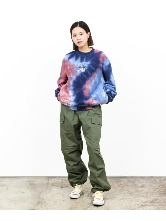 楽天市場】HUF HUF OS TIE DYE FLEECE CREW ハフ トップス スウェット 