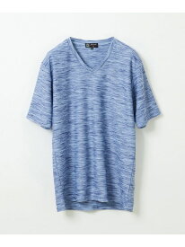 【SALE／30%OFF】MK MICHEL KLEIN homme メランジカットソー ミッシェルクランオム トップス カットソー・Tシャツ ブルー オレンジ ベージュ グレー ブラック【RBA_E】