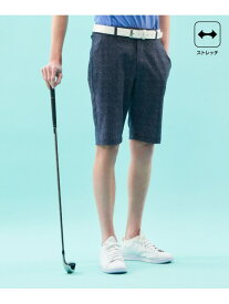 23区GOLF 【MEN】【ストレッチ】クールドット柄ハーフパンツ ニジュウサンクゴルフ パンツ その他のパンツ ネイビー グレー【送料無料】