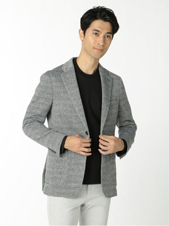 楽天市場 Sale 50 Off Taka Q モノトーンセーターフリース 2ボタンテーラードジャケット タカキュー コート ジャケット テーラードジャケット グレー Rba E 送料無料 Rakuten Fashion Men