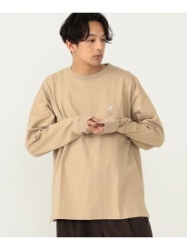 【SALE／40%OFF】BEAMS HEART MEN KANGOL * BEAMS HEART / 天竺 ビッグ ロングスリーブ Tシャツ ビームス ハート トップス カットソー・Tシャツ ホワイト ベージュ グリーン ネイビー【RBA_E】