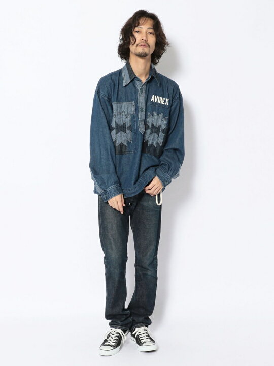 楽天市場】【SALE／57%OFF】AVIREX 【TYPE BLUE】ネイティブ パネル 