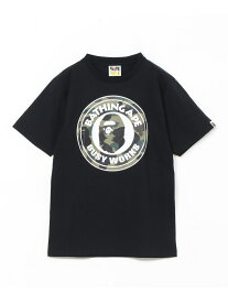 A BATHING APE 1ST CAMO BUSY WORKS TEE ア ベイシング エイプ トップス カットソー・Tシャツ ブラック ホワイト【送料無料】