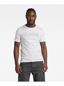 【SALE／30%OFF】G-Star RAW 【公式ショップ】3D RAW. LOGO SLIM T/ロゴTシャツ ジースターロゥ トップス カットソー・Tシャツ ホワイト【RBA_E】【送料無料】