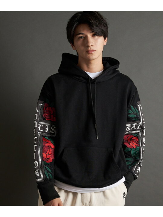 楽天市場】GALLIS ADDICTION (M)GALLIS ADDICTION/GA 裏毛SLEEVE CROSS 
