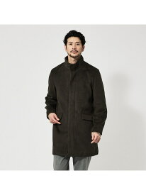 【SALE／60%OFF】ABAHOUSE LASTWORD 【毛玉レス】ウール調メルトン スタンドコート アバハウス ジャケット・アウター その他のジャケット・アウター グレー ホワイト ブラウン【RBA_E】【送料無料】