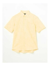 Aquascutum MEN Li/Co Pullover Short Sleeve Shirt アクアスキュータム トップス シャツ・ブラウス グリーン イエロー【送料無料】