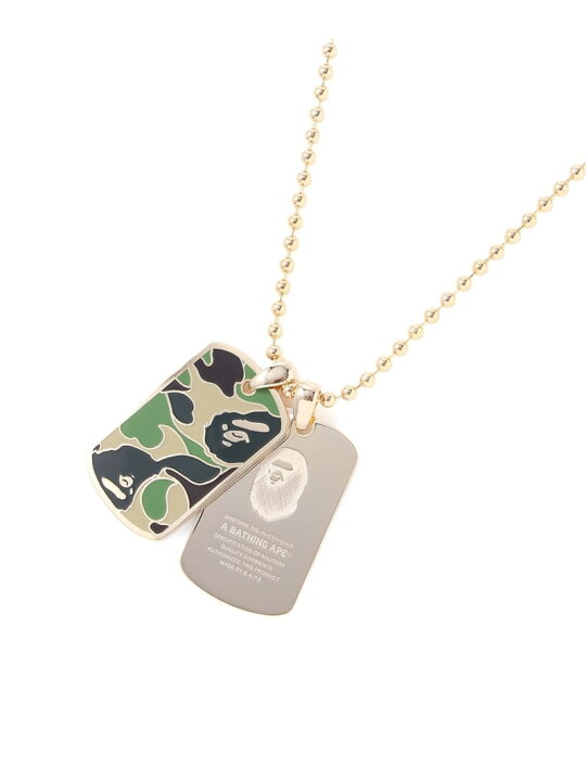楽天市場】A BATHING APE ABC CAMO DOG TAG SET NECKLACE ア 