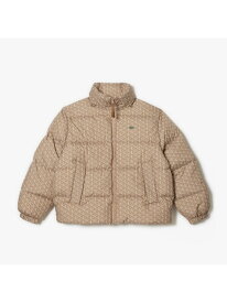 【SALE／40%OFF】LACOSTE モノグラムプリントダウンジャケット ラコステ ジャケット・アウター ダウンジャケット・ダウンベスト ベージュ【RBA_E】【送料無料】