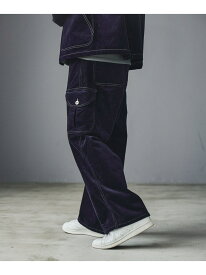 LAKOLE 【セットアップ可】ツイルコールワークパンツ ラコレ パンツ その他のパンツ ホワイト ネイビー【先行予約】*【送料無料】