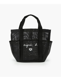 agnes b. FEMME 【ユニセックス】KG19 SAC ARENA agnes b. x arena メッシュバッグ アニエスベー バッグ ハンドバッグ ブラック【送料無料】