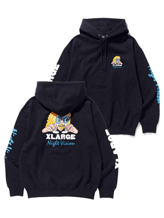 楽天市場】XLARGE NIGHT VISION PULLOVER HOODED SWEAT パーカー 