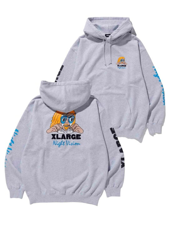 楽天市場】XLARGE NIGHT VISION PULLOVER HOODED SWEAT パーカー 