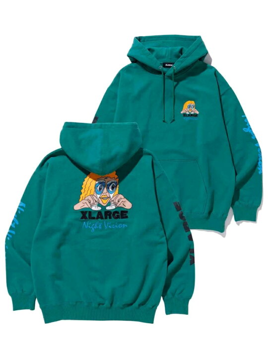 楽天市場】XLARGE NIGHT VISION PULLOVER HOODED SWEAT パーカー 