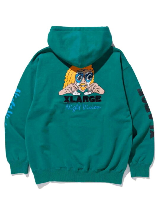 楽天市場】XLARGE NIGHT VISION PULLOVER HOODED SWEAT パーカー 