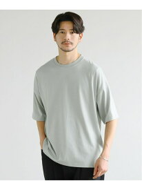 【SALE／35%OFF】SPU ミドルウェイト汗染み防止半袖Tシャツ カジュアル トップス カットソー・Tシャツ グレー ブルー ブラック ホワイト【RBA_E】