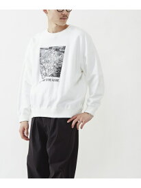 CONVERSE TOKYO CHERRY BLOSSOM PHOTO PRINT SWEAT コンバーストウキョウ トップス スウェット・トレーナー ホワイト ブルー ブラック【送料無料】