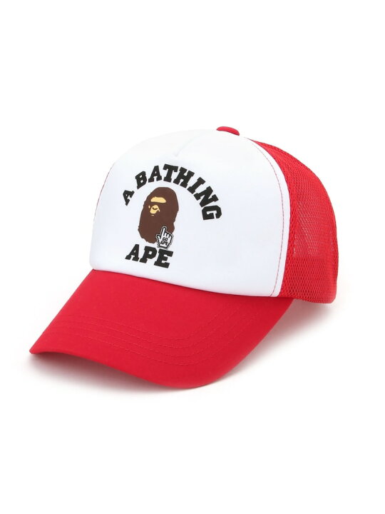 楽天市場】A BATHING APE GO APE POINTER COLLEGE MESH CAP ア 