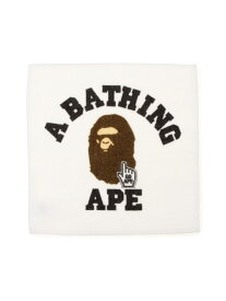 A BATHING APE GO APE POINTER COLLEGE HAND TOWEL ア ベイシング エイプ ファッション雑貨 ハンカチ・ハンドタオル ブラック ホワイト