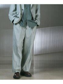 MAISON SPECIAL Calendering Triacetate One-Tuck Wide Pants メゾンスペシャル パンツ スラックス・ドレスパンツ グレー ブラック グリーン ブルー【送料無料】