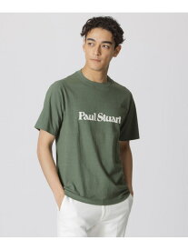 【SALE／40%OFF】Paul Stuart 【WEB・一部店舗限定】Paul Stuart フロッキーロゴTシャツ ポール・スチュアート トップス カットソー・Tシャツ グリーン ホワイト グレー【RBA_E】【送料無料】