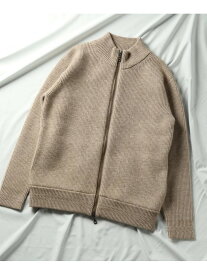 【SALE／50%OFF】UNION STATION 畦編みドライバーズニット/ジップアップニット メンズ ビギ トップス ニット ベージュ レッド ブラック【RBA_E】【送料無料】