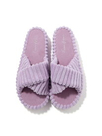 【SALE／20%OFF】Francfranc 太畝クロス ルームシューズ パープル フランフラン インナー・ルームウェア その他のインナー・ルームウェア パープル【RBA_E】