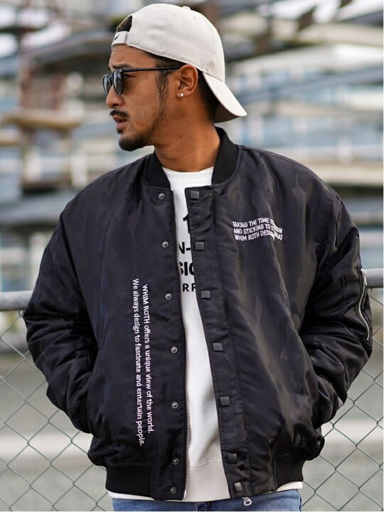 楽天市場】WHIM ROTH whim ROTH/(M)BLACK KAMO MA1 アダムスジャグラー 