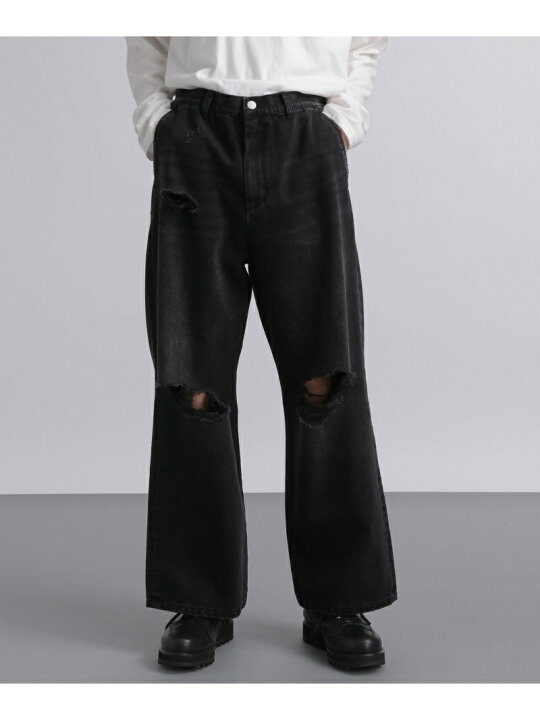 楽天市場】【SALE／30%OFF】HARE (M)ダメージバギーデニムP ハレ 