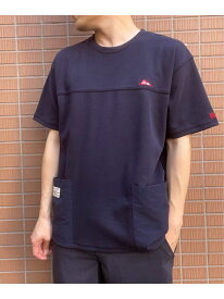 【SALE／30%OFF】ikka URBAN NATURE LIFE アーバンネイチャーライフ ダブルポケットTシャツ イッカ トップス カットソー・Tシャツ ネイビー ベージュ【RBA_E】