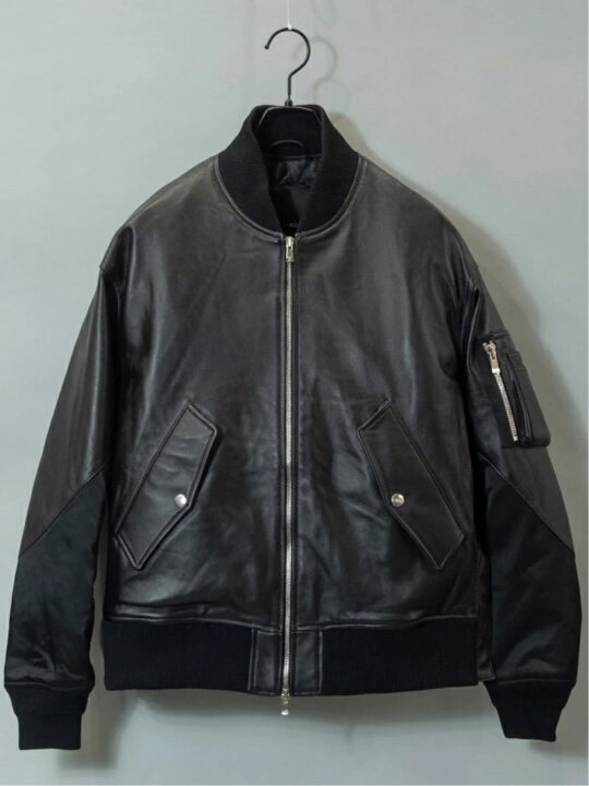 楽天市場】【SALE／50%OFF】JACKROSE JE-ラムレザー切替MA-1 ジャック 