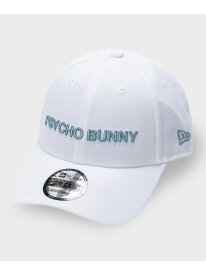Psycho Bunny NEW ERA * Psycho Bunny シンプルロゴキャップ サイコバニー 帽子 キャップ ホワイト ブラック【送料無料】