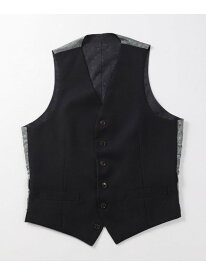 MEN'S BIGI 【ACTIVE TAYLOR】ミックスヤーン/ホップサックリバーシブルベスト メンズ ビギ ジャケット・アウター マウンテンパーカー ネイビー グレー【送料無料】