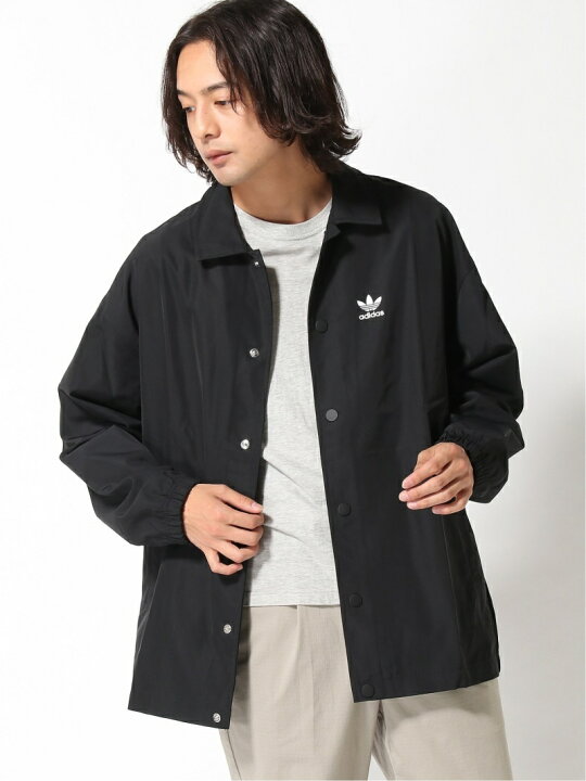 楽天市場 Adidas Originals アディカラー クラシックス トレフォイル コーチジャケット アディダスオリジナルス アディダス コート ジャケット コート ジャケットその他 ブラック 送料無料 Rakuten Fashion Men