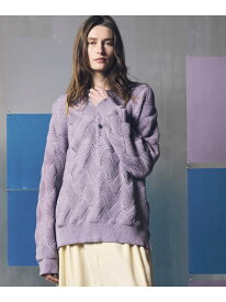 MAISON SPECIAL Prime-Over Sheer Knit Polo Shirt メゾンスペシャル トップス ポロシャツ ブラック イエロー パープル【送料無料】