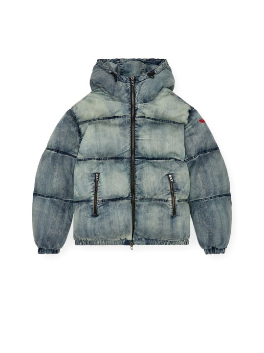 DIESEL W-AVES デニム パファージャケット 44 L オーバーサイズ 