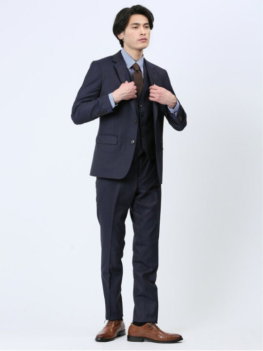楽天市場】【SALE／50%OFF】TAKA-Q 光沢ウール混 スリムフィット 2 