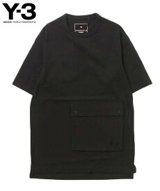 Y-3 ワイスリー メンズ Tシャツ Y-3 POCKT SS TEE IN8701 ブラック 半袖 トップス プリント ロゴ グラフィック ユニセックス yohji yamamoto 新作