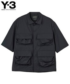 Y-3 ワイスリー メンズ シャツ SS PKT SHIRT IV5657 ブラック 半袖 トップス リラックスフィット ユニセックス yohji yamamoto ポケット 新作