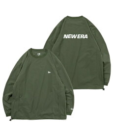 NEW ERA ニューエラ Tシャツ ニューエラアウトドア 長袖 オーバーサイズド ユーティリティー ピステ オリーブ 14109985 メンズ レディース ユニセックス トップス Tシャツ ロゴ アウトドア スポーツ