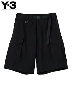 Y-3 ワイスリー メンズ ショーツ WASH TW SHORTS IN8718 ブラック ボトムス ツイル ロゴ ユニセックス yohji yamamoto ミニマル ハーフパンツ クラシック 新作