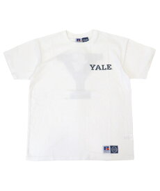 RUSSELL ATHLETIC ラッセル アスレティック メンズ Tシャツ 'Yale University'Bookstore Jersey S/S T ホワイト RC-24035-YL トップス クルーネック ロゴ スポーツ ベーシック