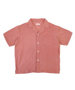 alvana �A�����@�i �����Y �V���c HANDSPUN HEMP OPEN COLLAR SHIRTS �s���N A4S-N002 �g�b�v�X �V���v�� ��� �x�[�V�b�N ���� �w���v �I�[�v���J���[