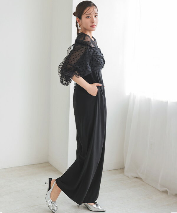 楽天市場】ANDRESD アンドレスド flocky dot dress パンツドレス 