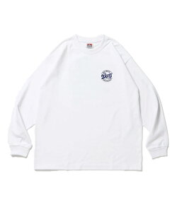 �y�Ώۏ��i50%OFF�N�[�|���zBEN DAVIS �x�� �f�C�r�X �����Y T�V���c CIRCLE LOGO L/S TEE(WIDE) �`���R�[�� �z���C�g 25780031 �g�b�v�X �N���[�l�b�N �v�����g ���� TEE ��� ���S ����T �����O�X���[�u